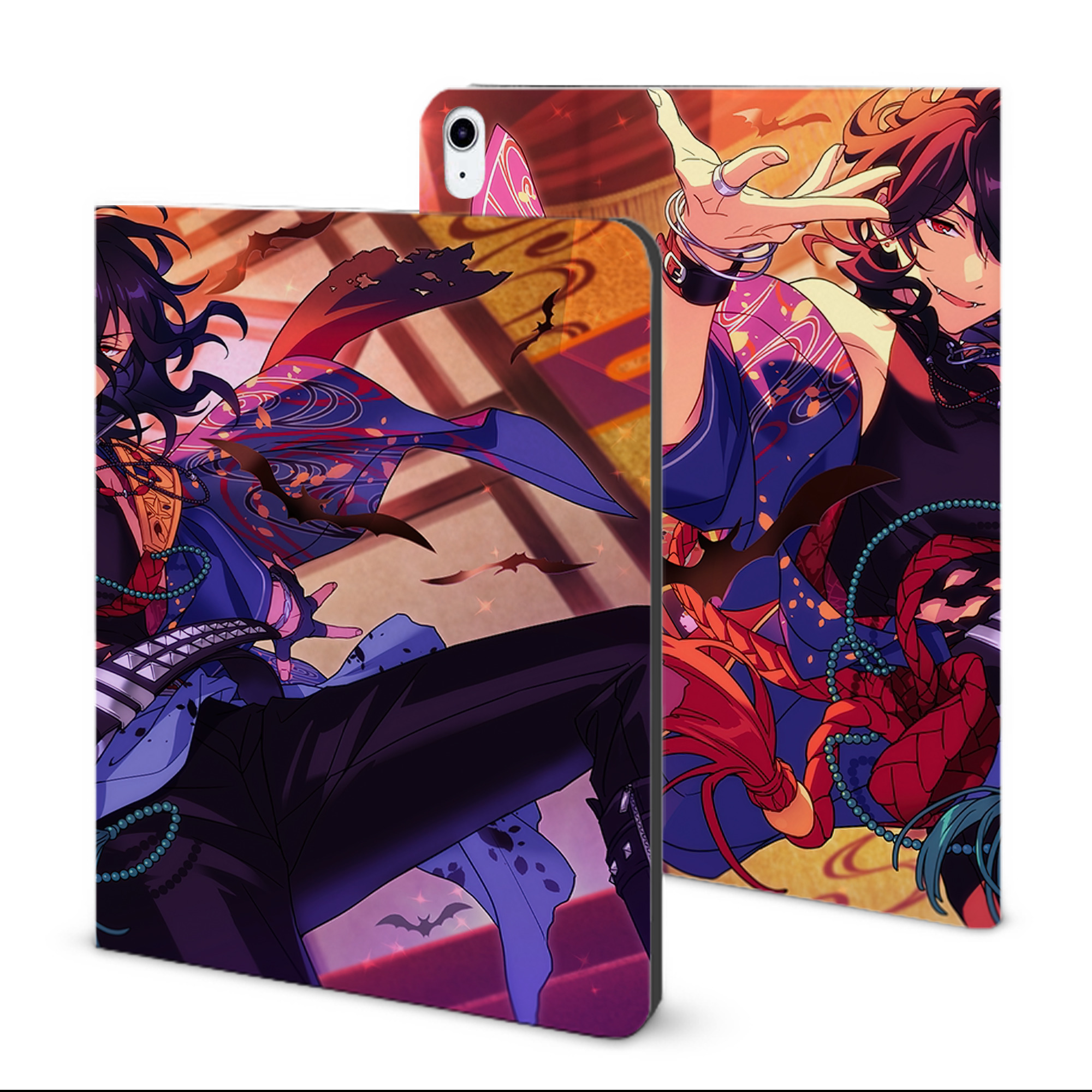 （画像用） あんさんぶるスターズ! Ensemble Stars IPad ケース ブック型 PUレザー TPU 耐衝撃 軽量 薄型 ペン収納なし 全面保護 IPad 各モデル対応
